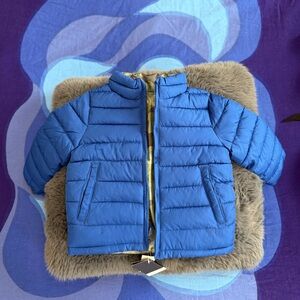 NWT GAP Reversible Blue and Green Camo Baby Jacket